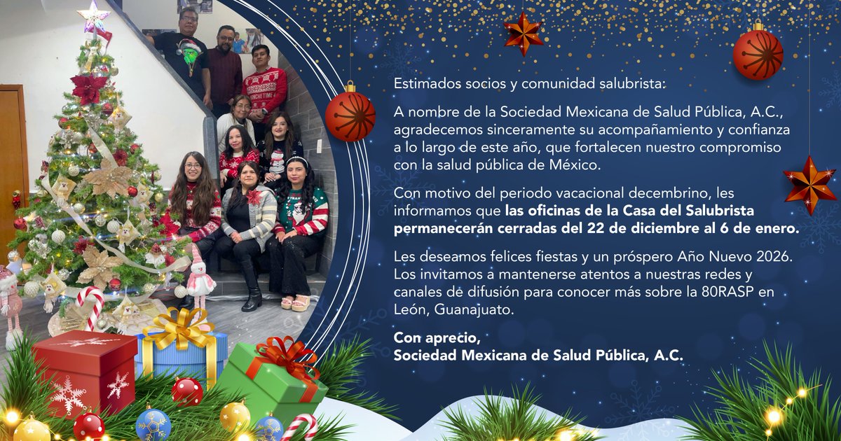 Sociedad Mexicana de Salud Pública tweet media