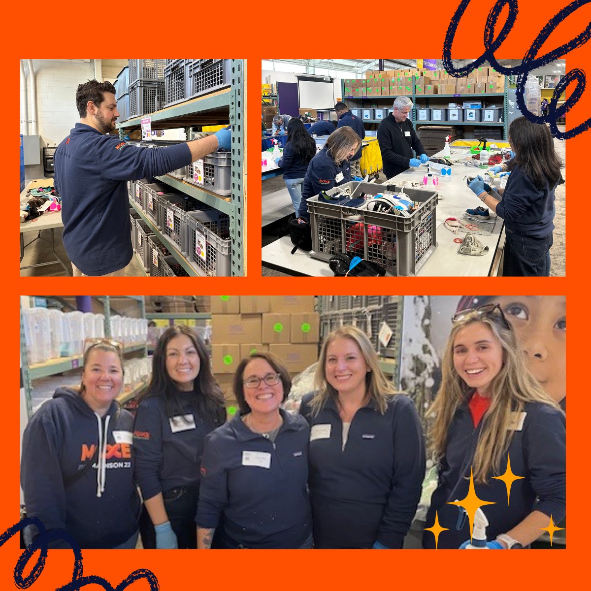 Last week, our incredible Moxe team in the Boston area gathered to spread some holiday cheer by volunteering at Cradles to Crayons.

Our team cleaned over 400 pairs of donated shoes, ensuring these children have comfortable, clean footwear to thrive at home, school, and play.