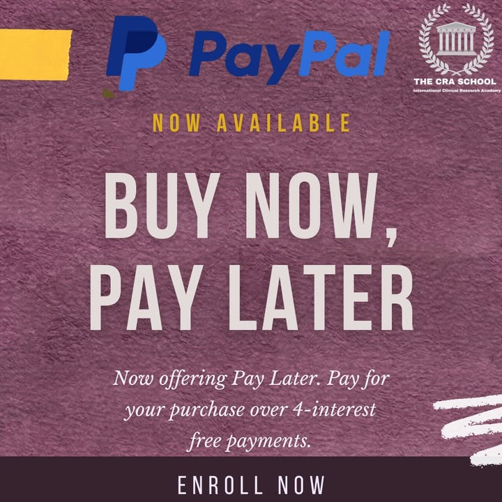 CRASchool's tweet photo. Flexible payments !!!!
4 payments with PAYPAL

For more information: https://t.co/syPtUDgC0y
Contact us: info@cra-school.com

#job #clinicaltrials #clinicalresearch #opportunities #motivation #cracareer #crccareer #crc #cra #elearning https://t.co/6bHnxjCisd