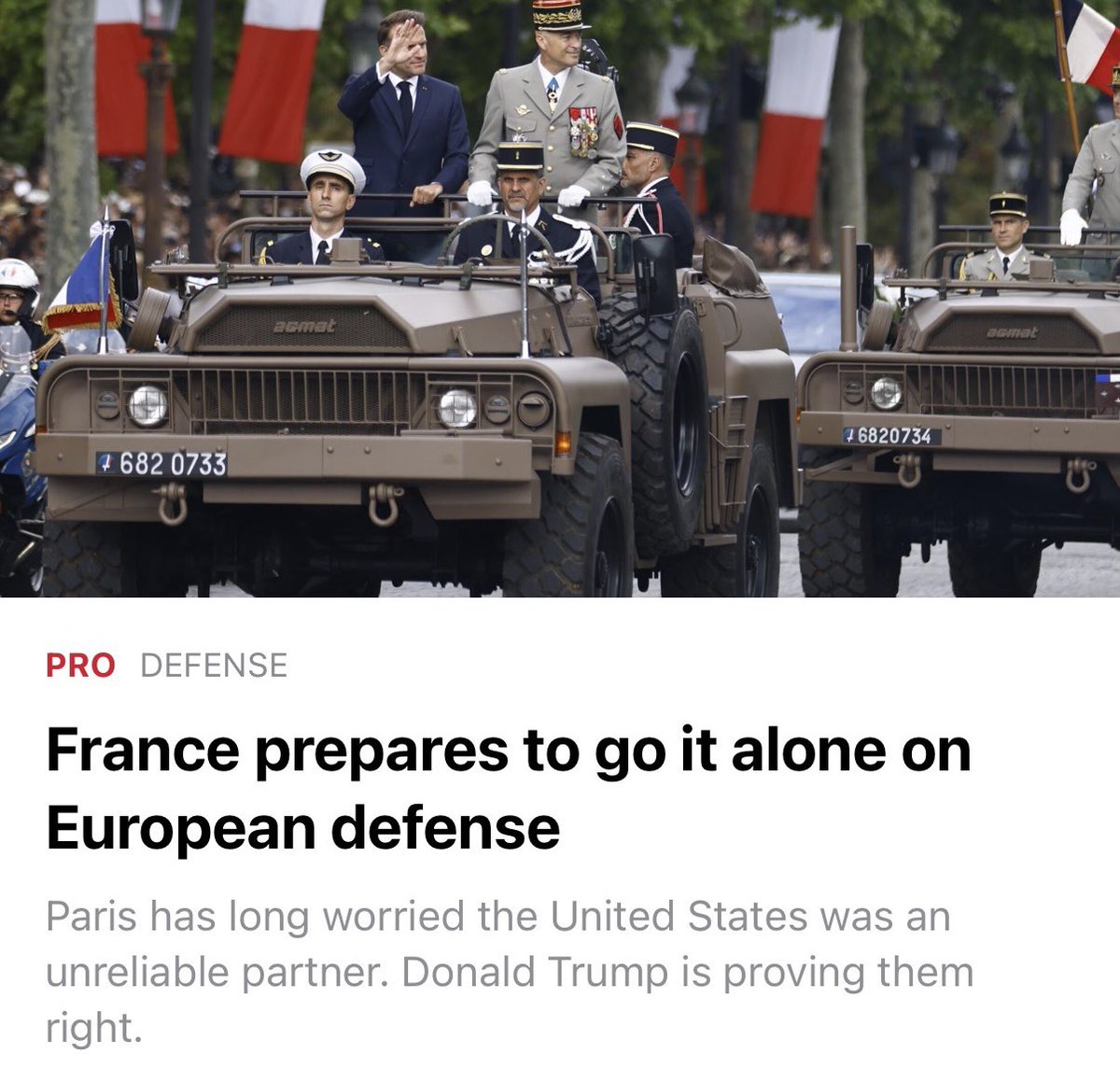 PernotLeplay's tweet image. 🇪🇺 European Defense is taking shape

The US turns away from Europe while Russia maintains pressure but France (which just announced the building of a new aircraft carrier) &amp;amp; Germany are building an alternative.

There is a long way to go but the movement has started. Support from…