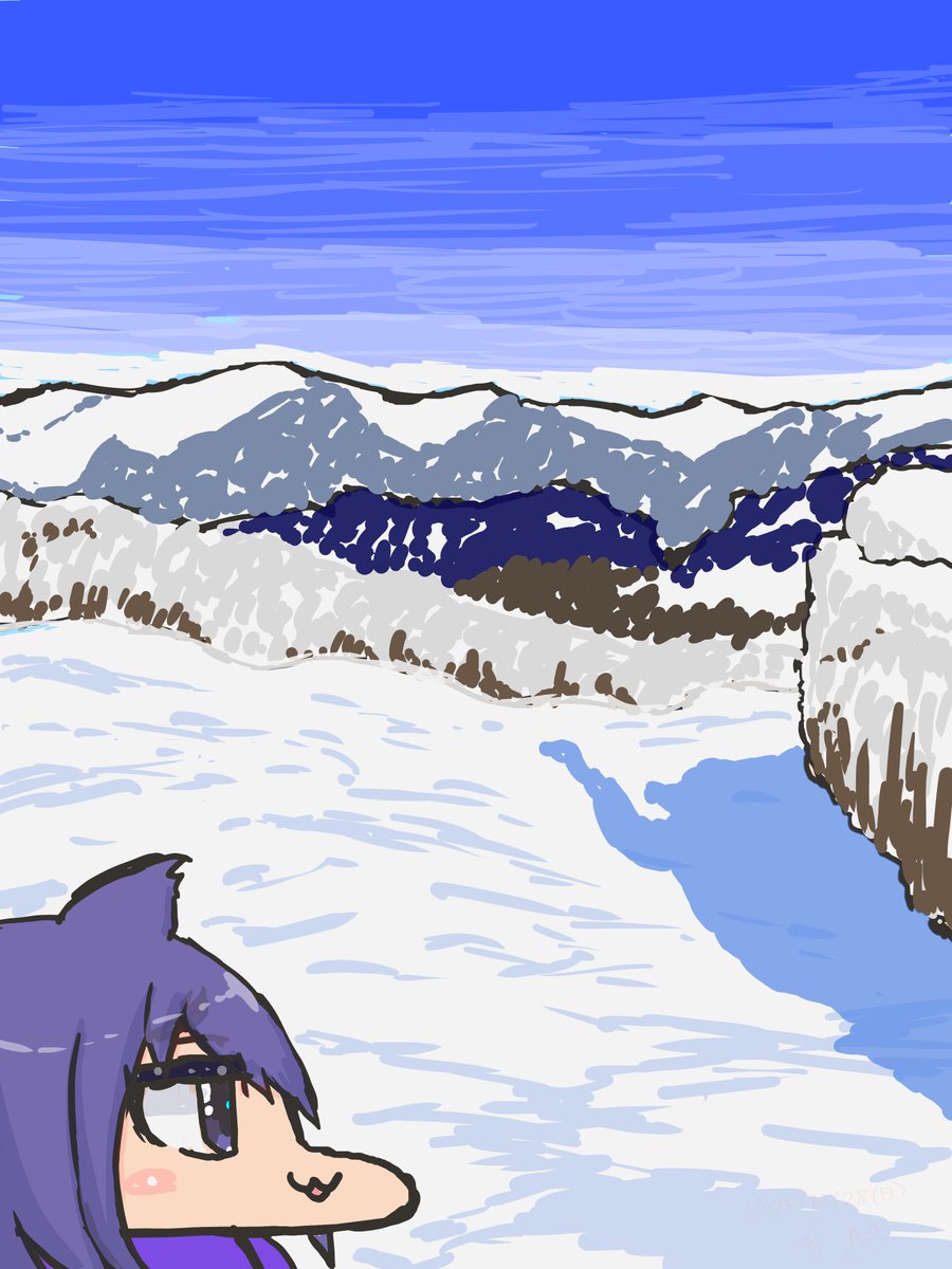 雪山にきています 