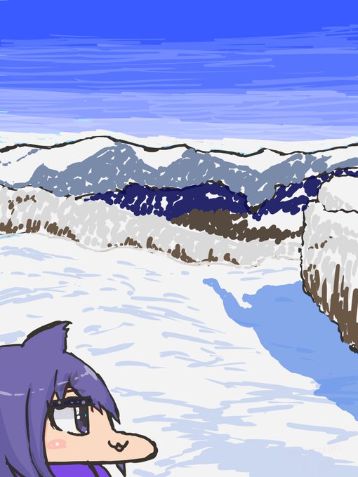 雪山にきています 