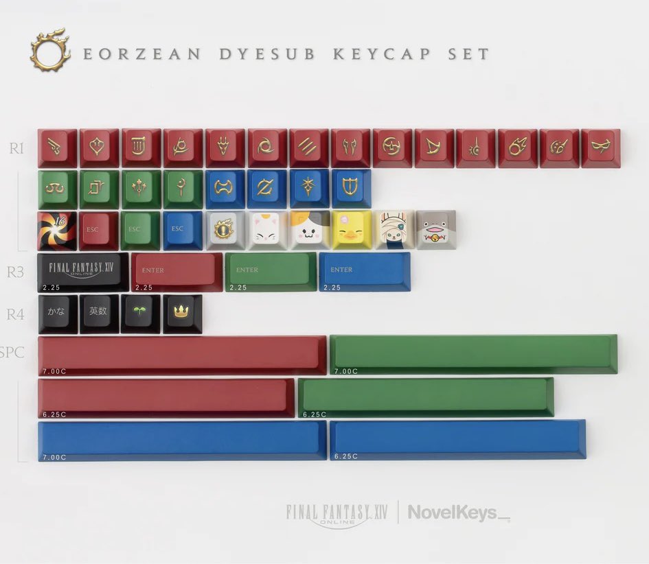 FF14 コラボ 「ゲーミングキーボード」「キーキャップ」 少しだけ追加