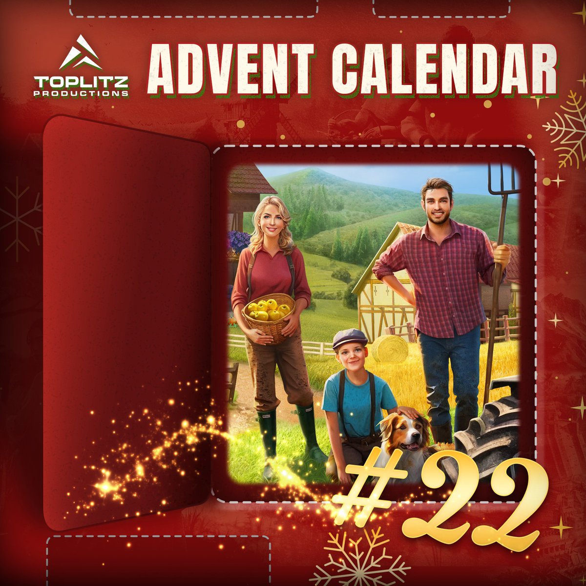 ToplitzProd's tweet image. From whom do you inherit the farm when you arrive in Farmer's Dynasty 2❔

👉 We're giving away a game key every day during December with the Toplitz Productions Advent Calendar! Just answer the question in the comments for a chance to win the game of the day.

#AdventCalendar