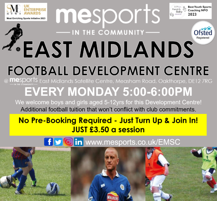 ⚽️Football Development Centre at Oakthorpe!!⚽️

Every Monday evening at our East Midlands Satellite Centre😁

#Football #development #training #exercise #fun #fitness #MESportsCIC