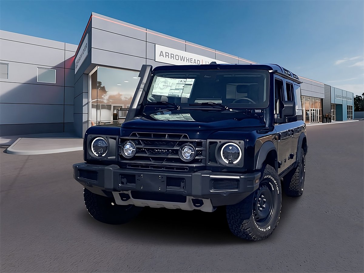 HighlineAutos's tweet image. FOR SALE - 2025 INEOS Grenadier Trailmaster Edition, Black over Black leather, BMW 3.0L inline-6, 8-spd auto, BF Goodrich tires, RECARO seats, raised air snorkel, rear access ladder. $83,100
•
CLICK to View Listing: highline-autos.com/vehicles/2025-…
-
#ineos #ineosgrenadier #trailmaster