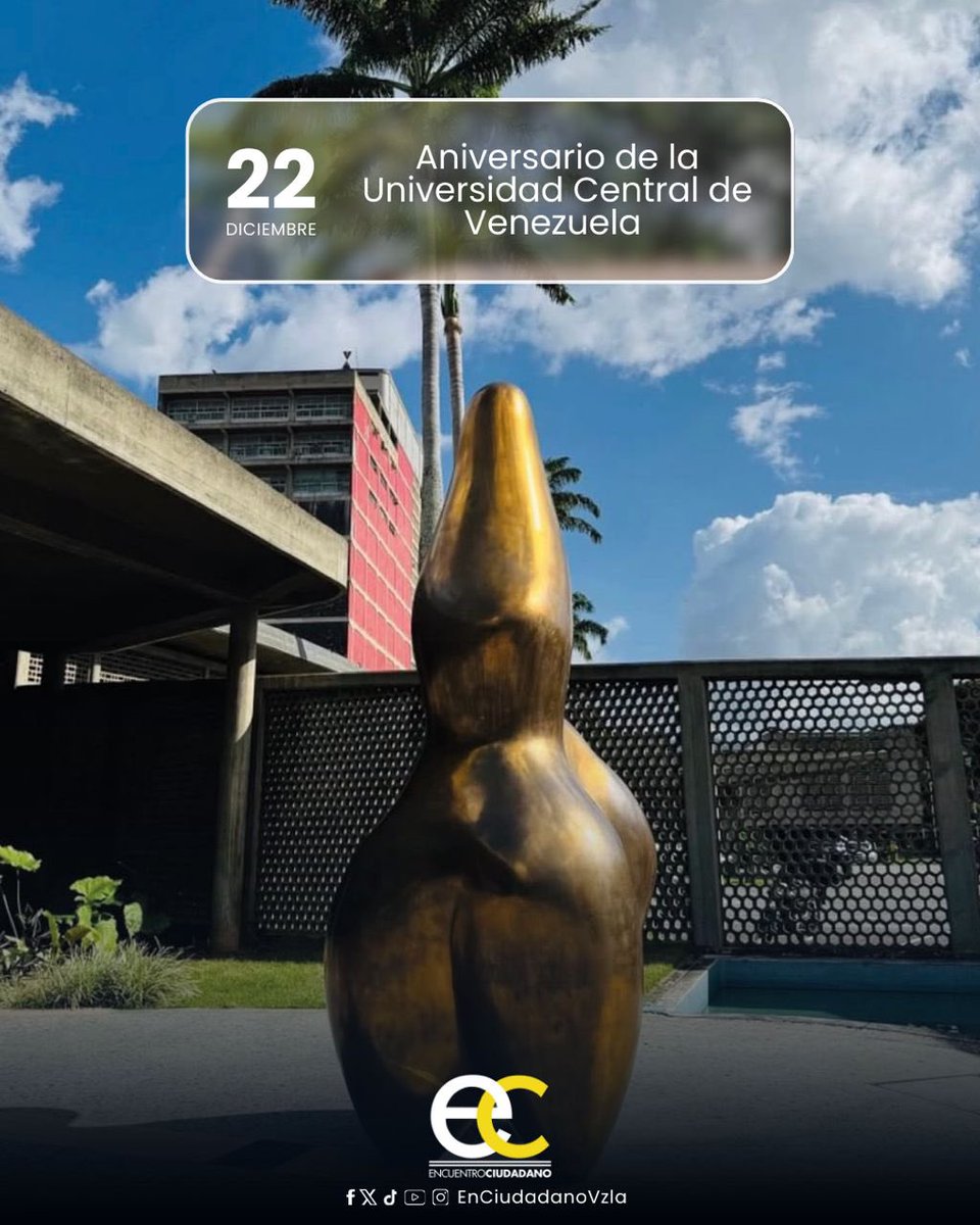 Hoy celebramos los 304 años de la Universidad Central de Venezuela, un faro de conocimiento, resistencia y compromiso con el país. A lo largo de más de tres siglos, generaciones de venezolanas y venezolanos han pasado por sus aulas con la firme convicción de que la educación es