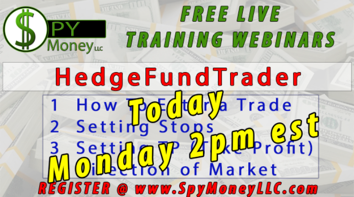 SpyMoneyLLC's tweet photo. HedgeFundTrader Preview today at 2pm est.

Sign up at https://t.co/TiCRmfubwJ https://t.co/g0QcoBVDXx