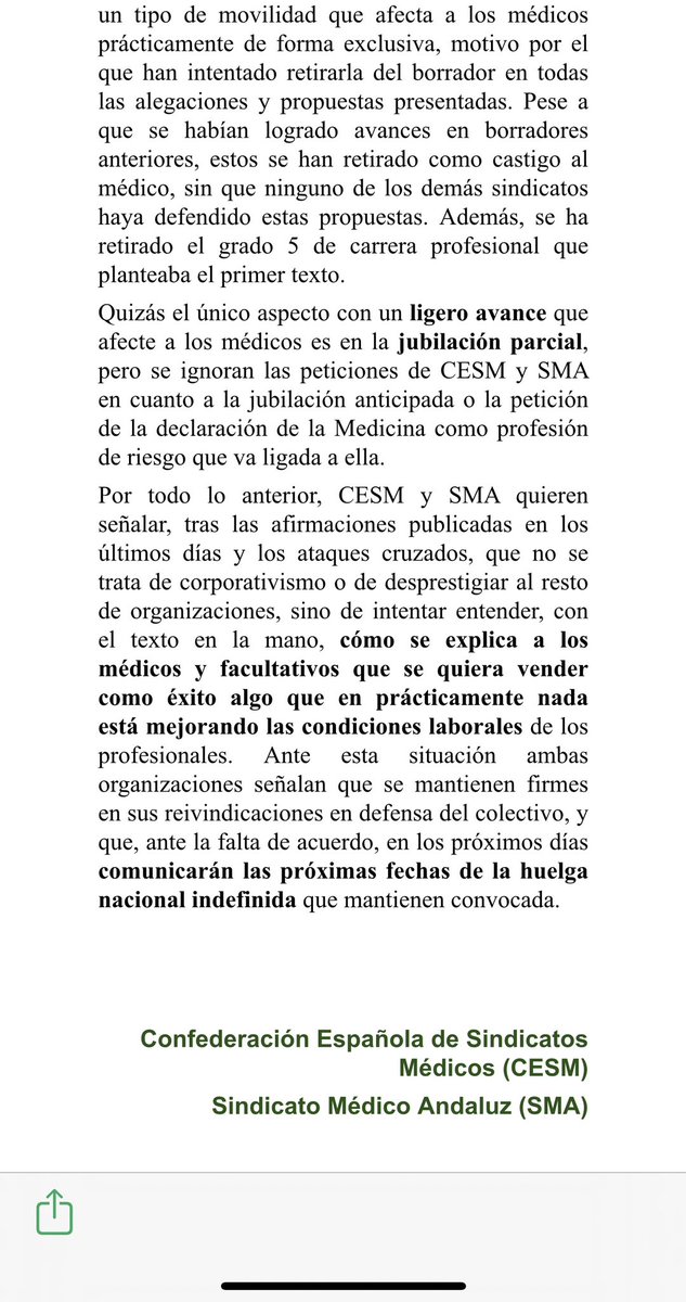 mariajocesm's tweet image. ❌llega el PEOR BORRADOR del EM.

Los médicos volvemos a tener:
👉 2 jornadas obligatorias (ordinaria + guardias: +500/800h/año)
👉 y además +150h “voluntarias”.

Retroceso histórico.
Lo que era malo… empeora.