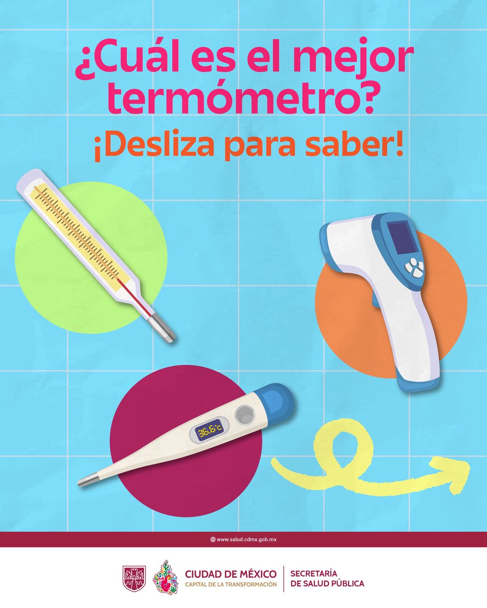 SSaludCdMx's tweet image. ¿Te has preguntado qué tipo de termómetro es el mejor? En su Día Mundial te contamos.

¡Comparte este post para que más personas se enteren!
#Efeméride #DatoCurioso #Termómetro