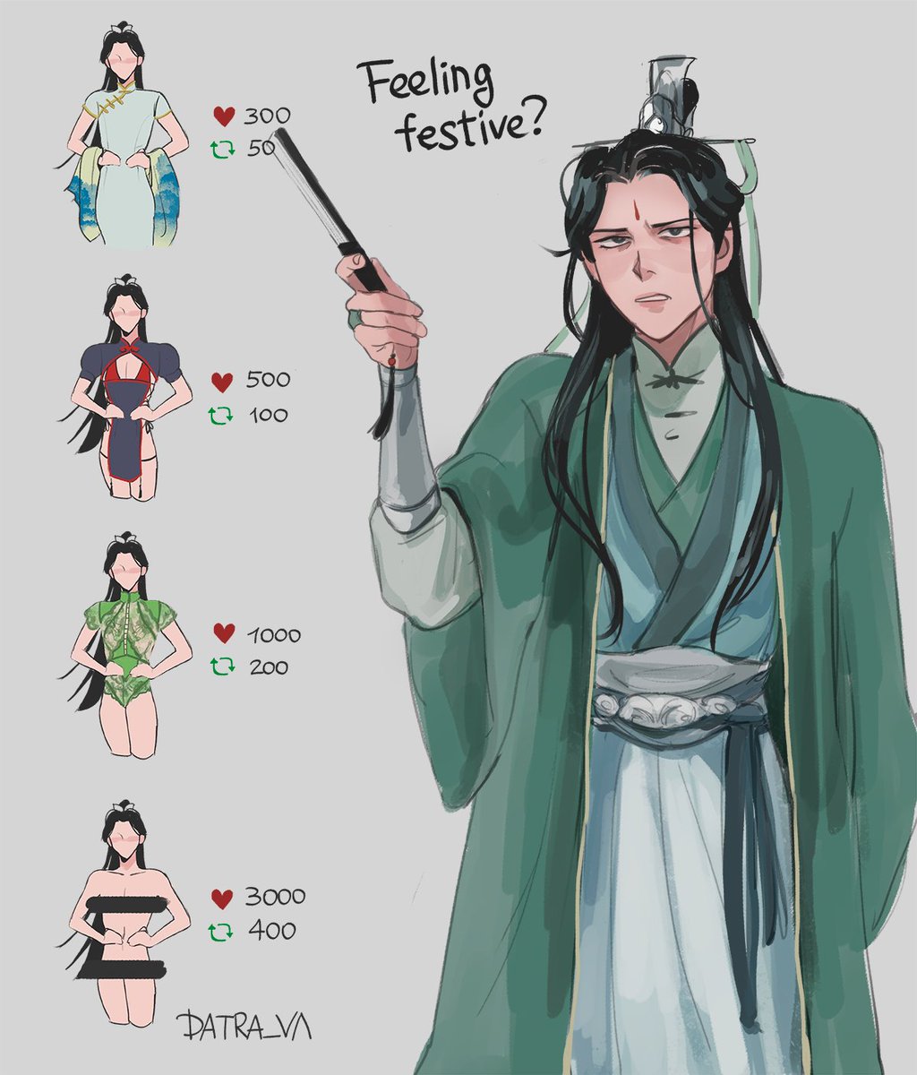 datra_va's tweet image. #ShenJiu strip game for this holiday season!  #svsss