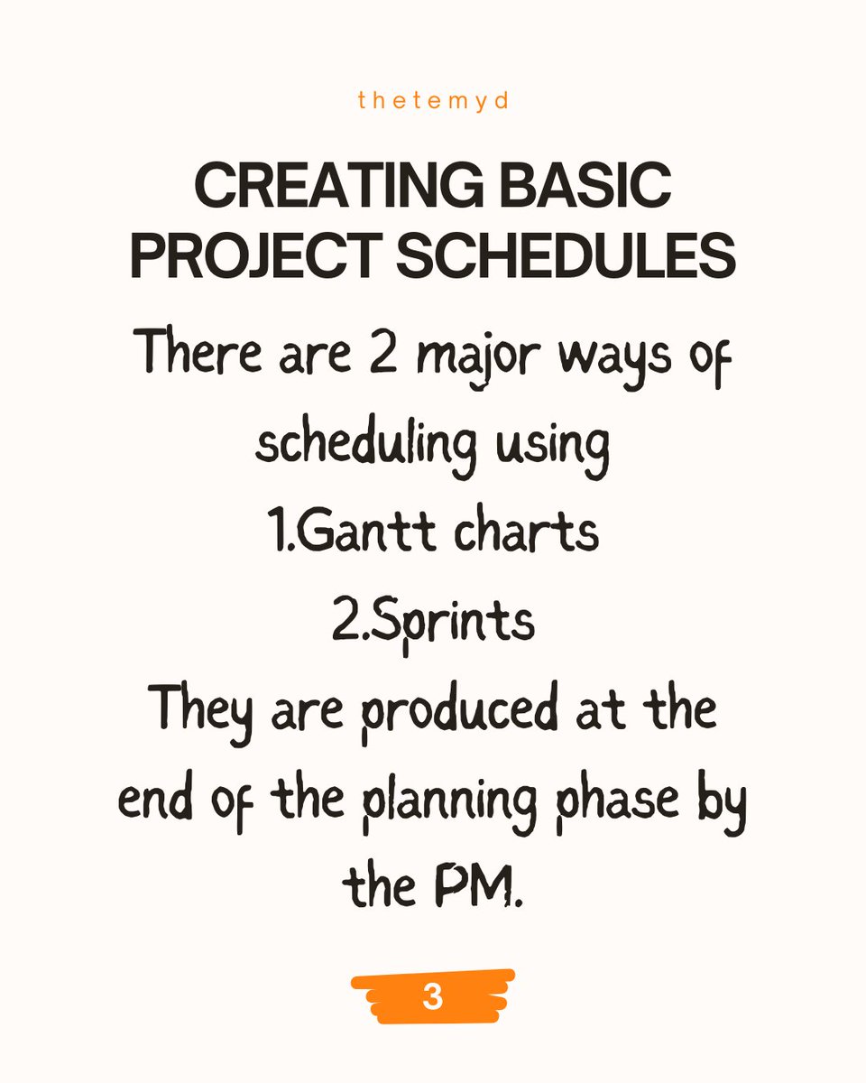 debunmiT's tweet image. Day 11 PM class with @pm_series @omoalhajaabiola @skill_afrika_
Scheduling is translating your task into time, setting a timeline for a project with the use of gantt charts or sprints.
#projectmanagement #ganttchart
𝕣𝕖𝕒𝕕 𝕞𝕠𝕣𝕖:vt.tiktok.com/ZSPp99e1E/
