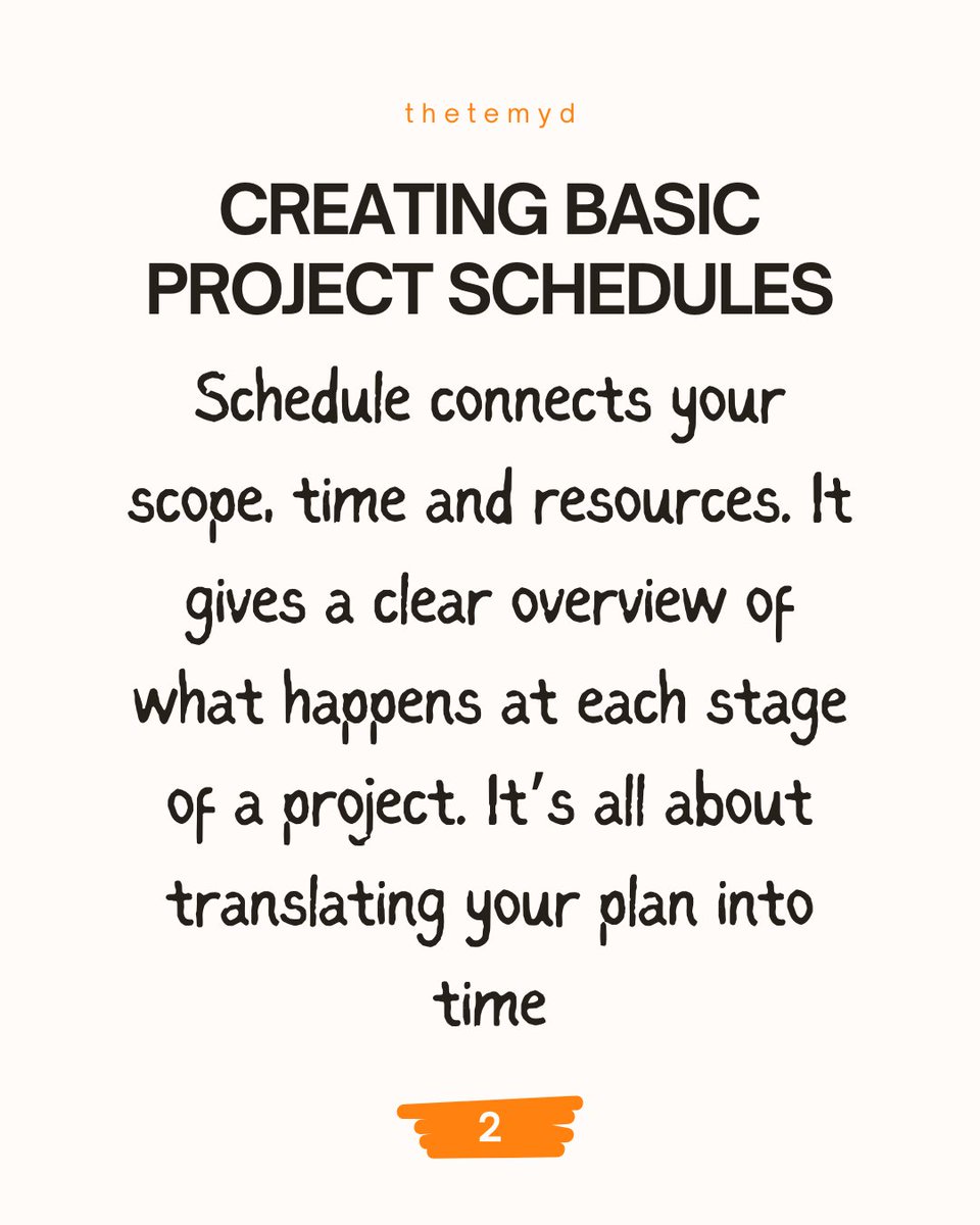 debunmiT's tweet image. Day 11 PM class with @pm_series @omoalhajaabiola @skill_afrika_
Scheduling is translating your task into time, setting a timeline for a project with the use of gantt charts or sprints.
#projectmanagement #ganttchart
𝕣𝕖𝕒𝕕 𝕞𝕠𝕣𝕖:vt.tiktok.com/ZSPp99e1E/