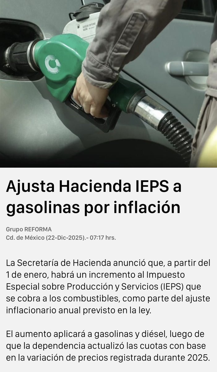Viene otro gasolinazo ⛽️ 💥 para los mexicanos.

El narco gobierno de Morena le llama: ajuste inflacionario.

En tanto pasa eso, el mismo narco régimen le regala gasolina ⛽️ a la dictadura de Cuba 🇨🇺 y <a href="/DiazCanelB/">Miguel Díaz-Canel Bermúdez</a>