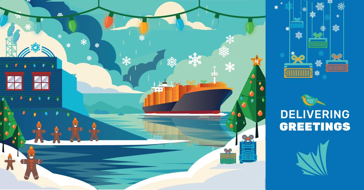 rupertport's tweet photo. Our team wishes you and your loved ones a joyful and bright holiday season as we set sail into 2026! Our offices will close on December 24th at 4:30pm and reopen January 2nd at 8am. 

The Port Security Operations Centre remains open 24/7 and can be reached at 250-627-2522. https://t.co/FBho47Svcx