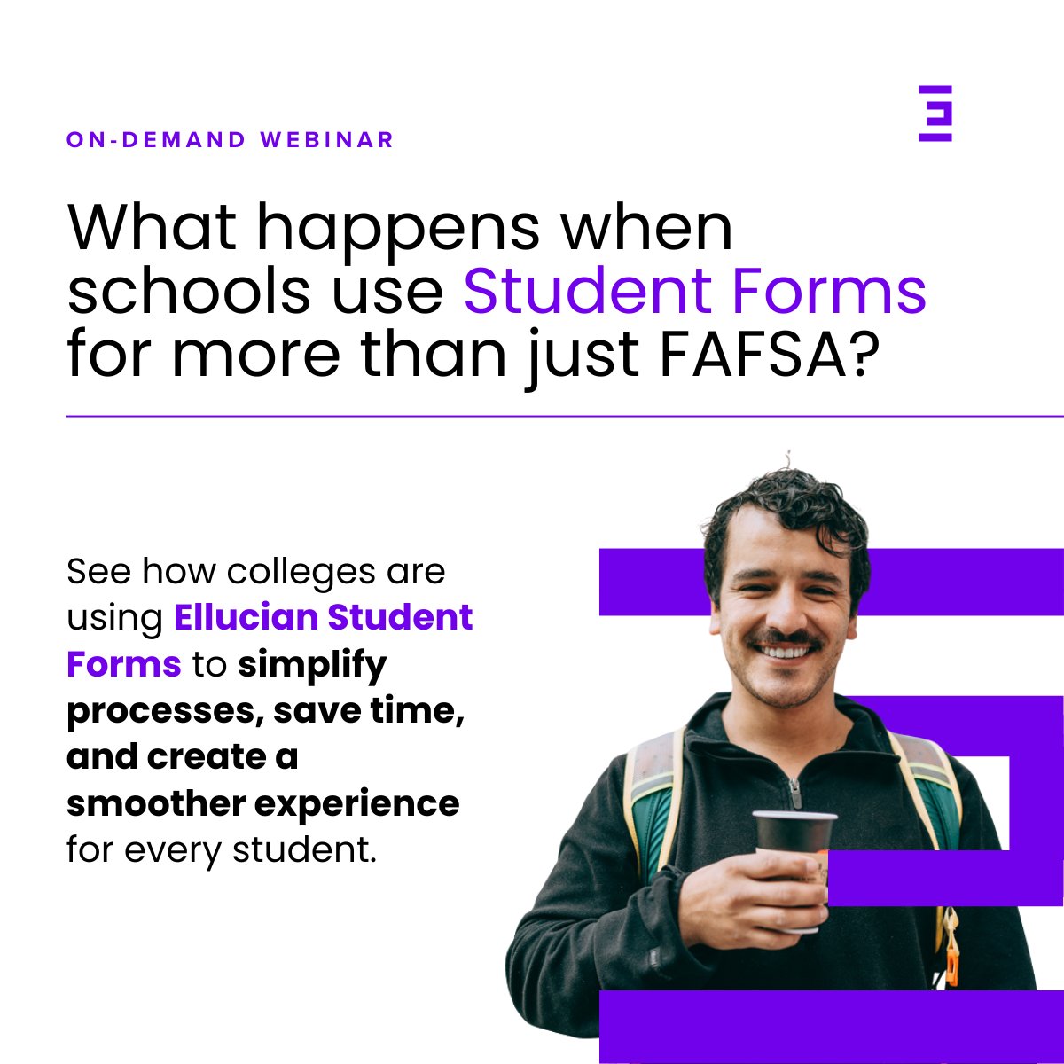 EllucianInc's tweet image. Ellucian Student Forms goes way beyond FAFSA. 

In this on-demand webinar, institutions share how they've expanded their use of Student Forms to streamline processes and improve the student experience.

Watch now: bit.ly/4iYscQQ

#HigherEd #FinancialAid #EdTech