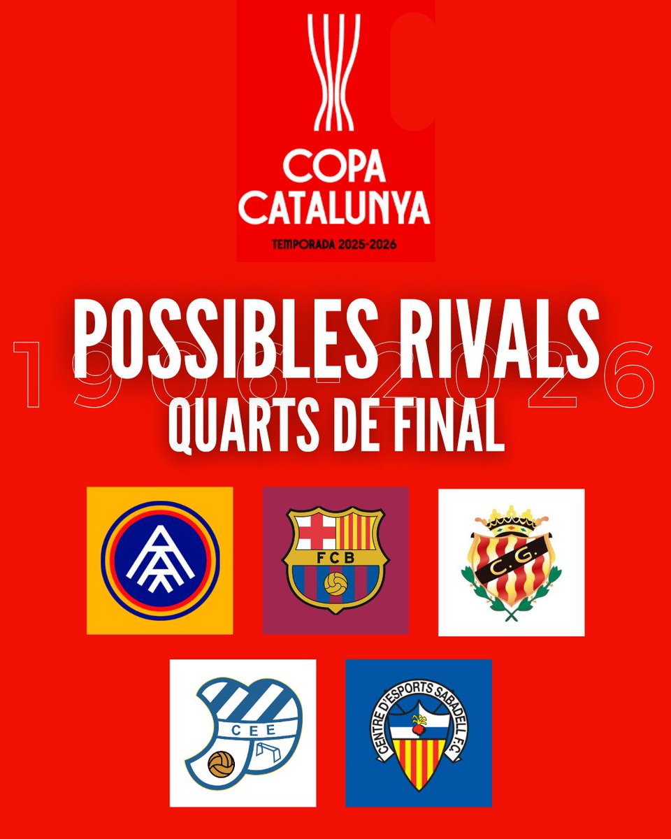 🏆 Quin rival per a la #CopaCat voleu, #terrassistes?

🙌 AMUNT #TERRASSA! 🙌