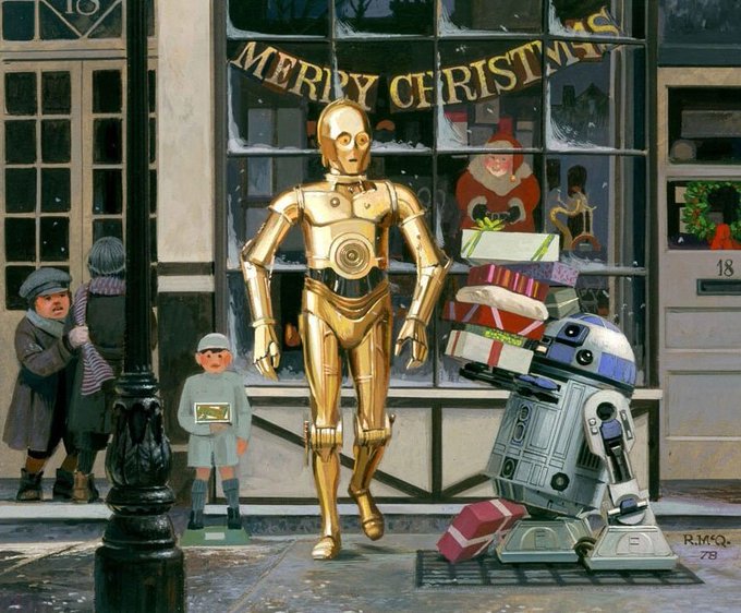 Zvaigžņu karu  Ziemassvētku kartīte.🎄💌