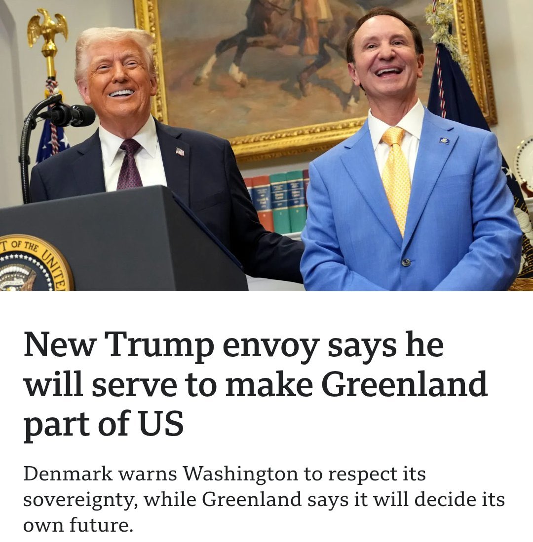 stefan_mnl's tweet image. Someone make this greedy pig stop

Greenland does not belong to you.

You have one of the biggest countries on Earth you do not need Greenland, fix your internal problems first such as healthcare.

Greenland is European.