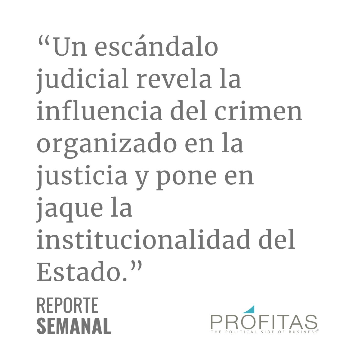 📊 #ReporteSemanal | Las decisiones que marcarán la semana: La infiltración del crimen organizado en la justicia destapa una crisis institucional que amenaza el Estado de derecho en Ecuador ⚖️🚨

Conoce más de nuestro trabajo: bit.ly/494W3m5