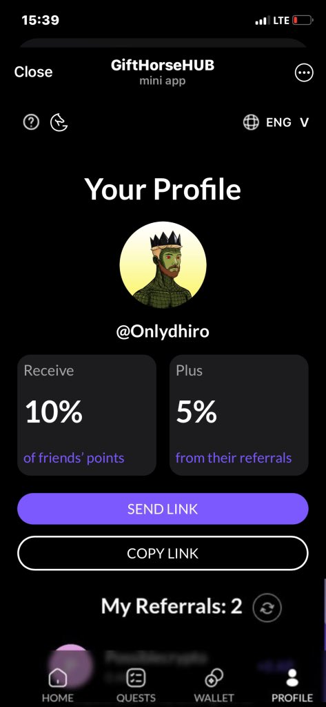onlydhiro's tweet image. Currently at [2] referrals on @gifthorse_hub

Sharing my dashboard screenshot for full transparency. I only refer projects I genuinely trust.

This is why you should join 🧵👇🏻

#GiftHorse #Referral #Community #GHT