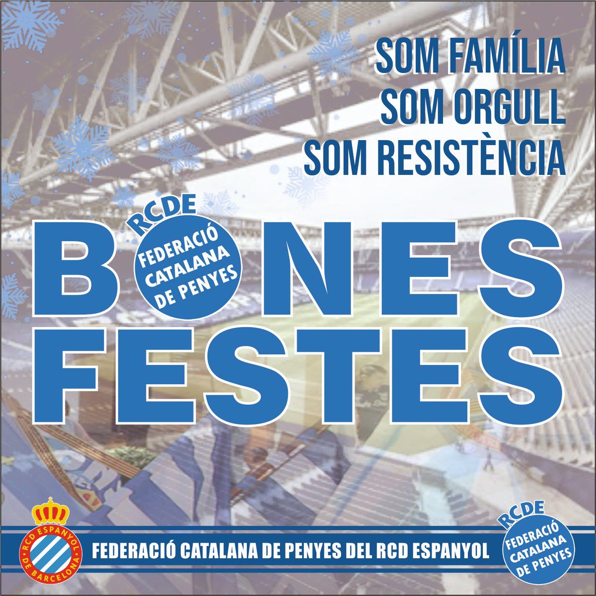 fcp_espanyol's tweet photo. La FCPE us desitja que passeu bones festes, Bon Nadal i un any 2026 ple de somnis blanquiblaus.
#FCPE https://t.co/nbgGHjl5Jd