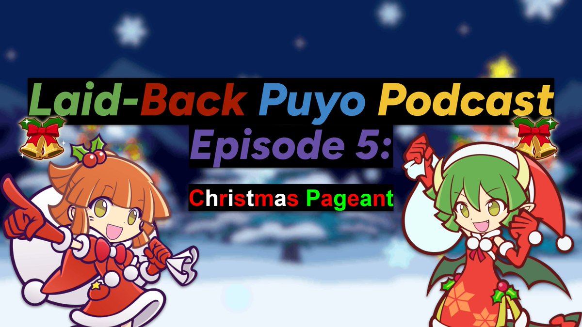 Streaming! Join our Puyo Quest Christmas Alt Pageant!!
<a href="/ModMamono/">Mod Mamono</a> and <a href="/SchoellScrub/">Schoell</a> are on stream with me too!
youtube.com/live/o8w4-ScLE… 
twitch.tv/nenilein
