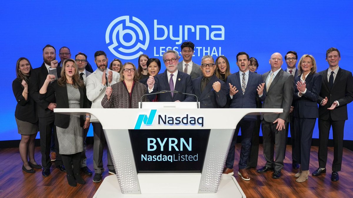 NasdaqExchange's tweet image. 🔔 @byrnanation specializes in the development and manufacture of the most advanced security device on the market.

🎉 Proud to be your exchange partner, $BYRN! #NasdaqListed