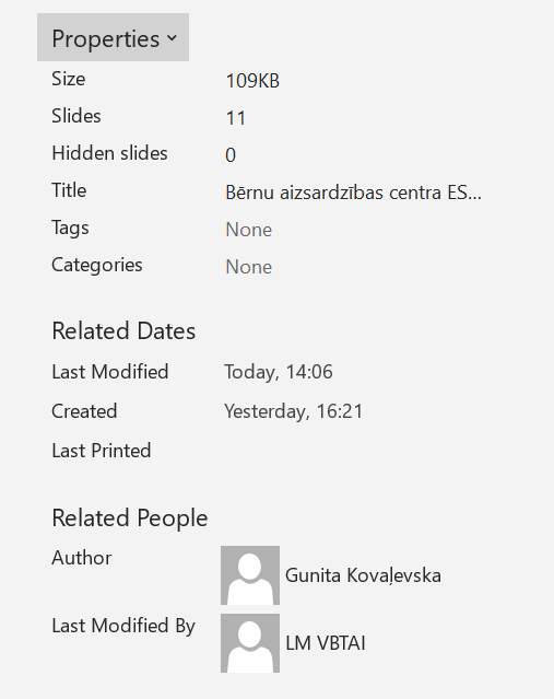 Jā, es biju gaišreģe. Tās 3 prezentācijas, kuras, kā nojautu, ir ķep-ļep samestas kopā dienu iepriekš - tā arī ir. To var redzēt pie dokumenta info.
Gunita Kovaļevska  - hardcore ierēdne kopš 2001. gada. Jēga? Viss, ko var izdomāt - stiprināt un stiprināt!