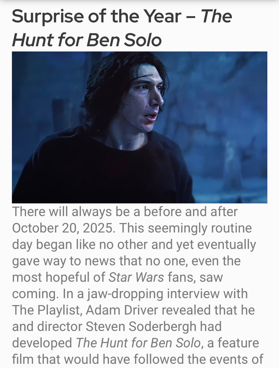 ochreveil's tweet image. The character Ben Solo/Kylo Ren won in two categories of the annual StarWars Awards by @sw_holocron 🏆🥳 : 

• Best Comic: Legacy of Vader
• Surprise of the year: #TheHuntForBenSolo