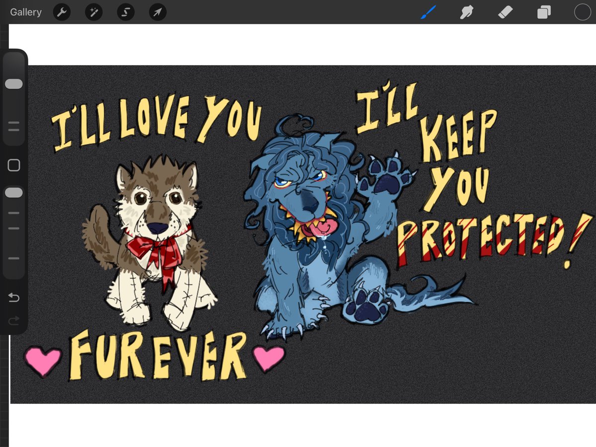 Wolfie and Peachfuzz, friends forever🐺🐺❤️‍🩹 
#creep2014 #thecreeptapes #creepfanart