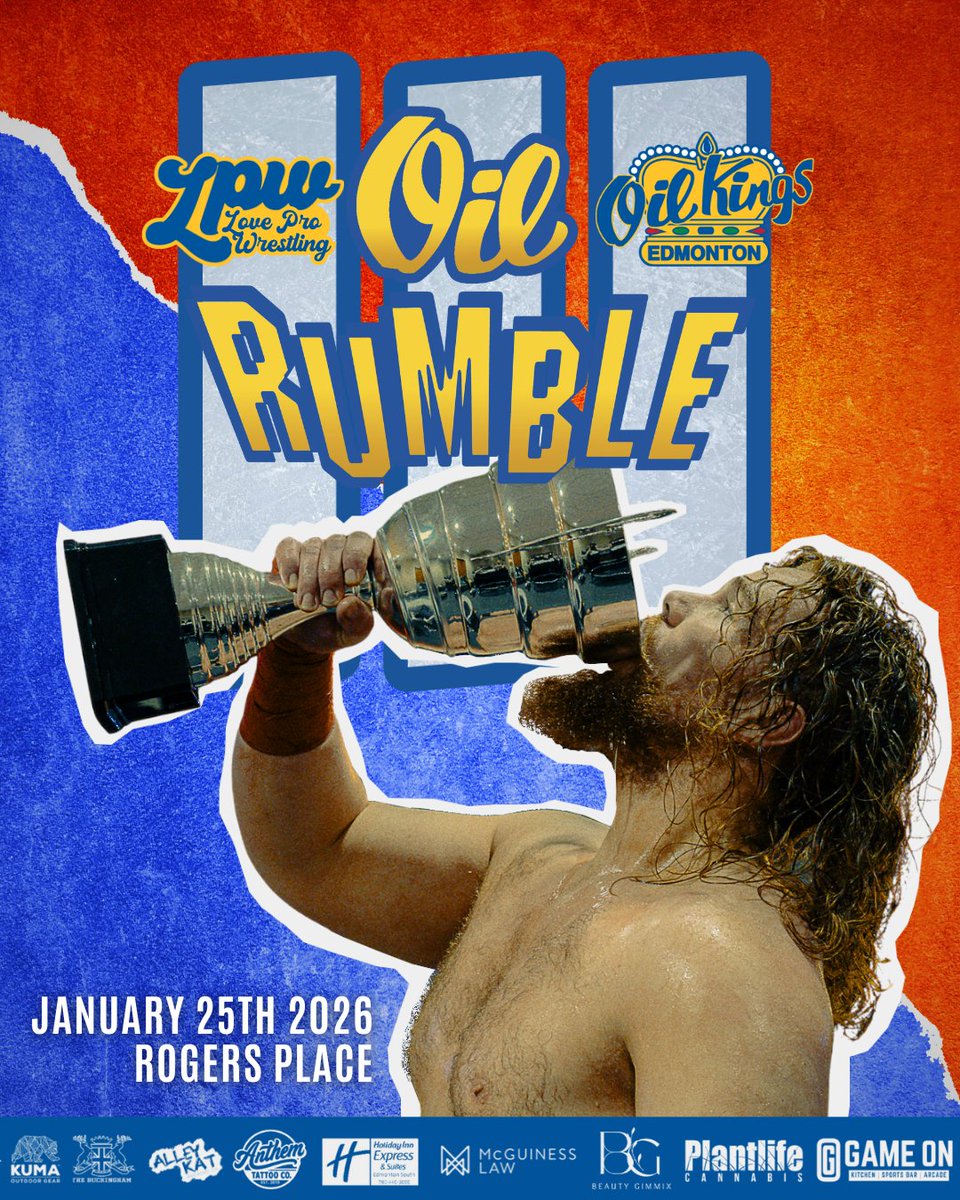 LoveWrestlingCA's tweet image. In just over a month, LPW takes over Rogers Place for THE OIL RUMBLE, our third collaboration with the Edmonton Oil Kings!

Give the gift of hockey AND wrestling this holiday season. Pick your tickets up through Ticketmaster!

🎟️: ticketmaster.ca/edmonton-oil-k…