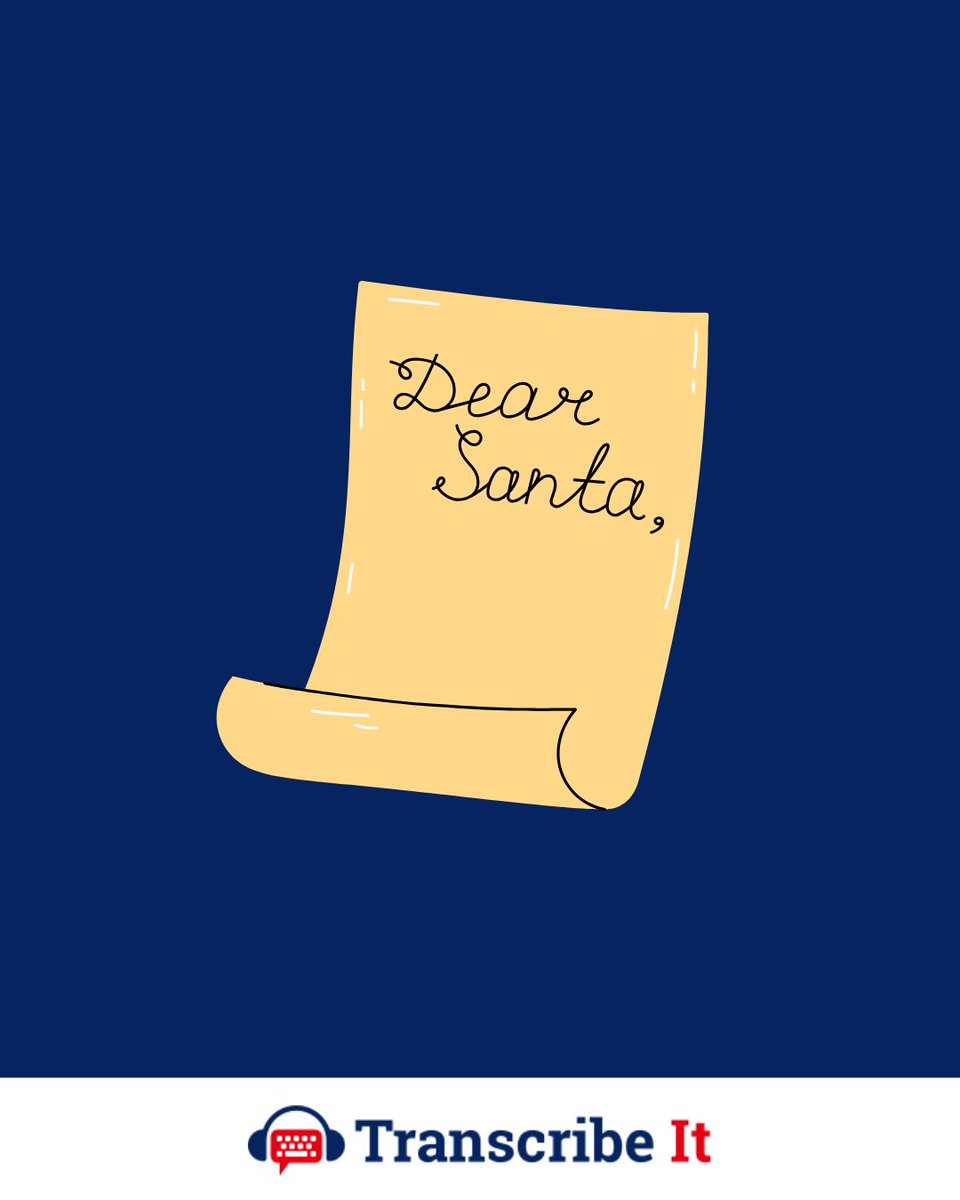 Even Santa double-checks his list… 🎅📋

That’s why we double-check every word.

Human transcription still matters.

transcribeit.co.uk