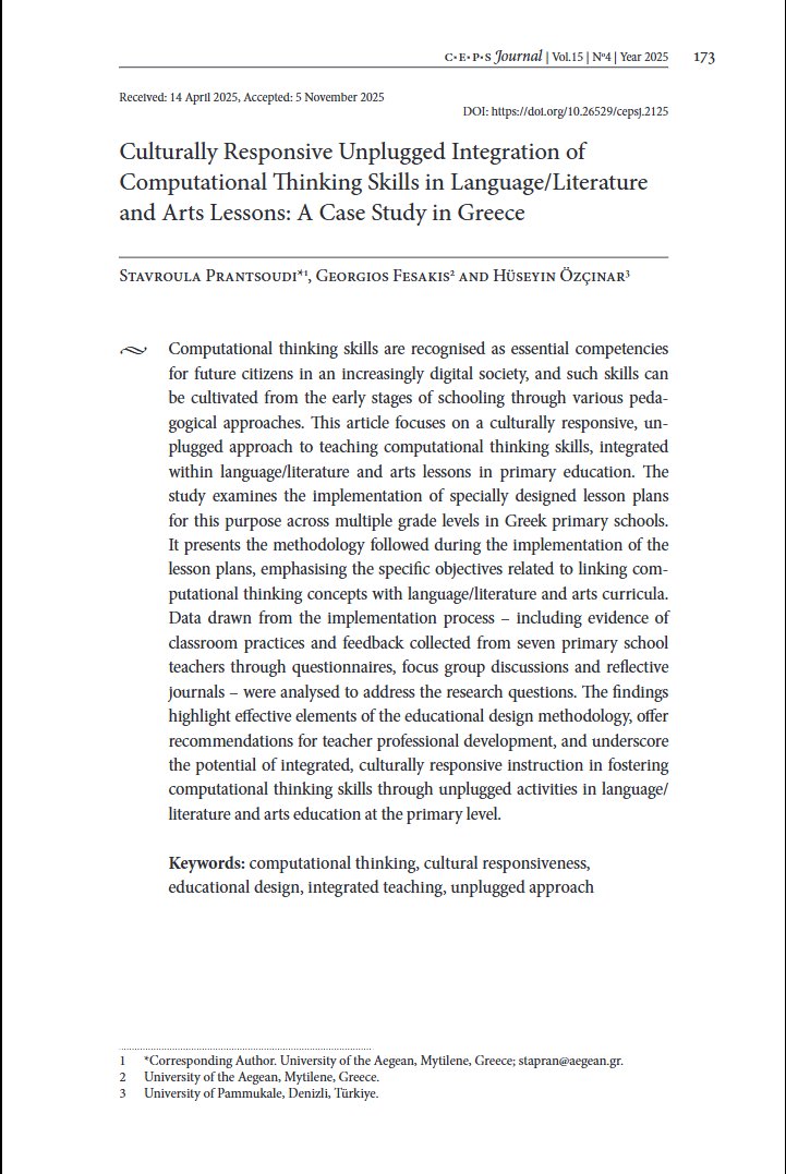 Center for Educational Policy Studies Journal tweet media