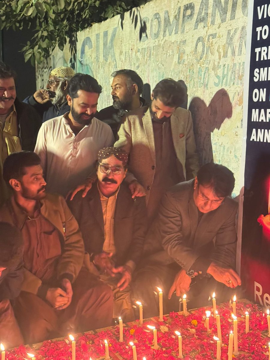 Attended the impactful and dignified candlelight vigil organized in Hyderabad by Rajaab Khaskheli, President PS-63, Latifabad, where heartfelt tribute and deep respect were paid to Shaheed Mohtarma Benazir Bhutto.
<a href="/AseefaBZ/">Aseefa B Zardari</a> 
<a href="/BBhuttoZardari/">Bilawal Bhutto Zardari</a> 
<a href="/BakhtawarBZ/">Bakhtawar B-Zardari</a> 
<a href="/MediaCellPPP/">PPP</a>
