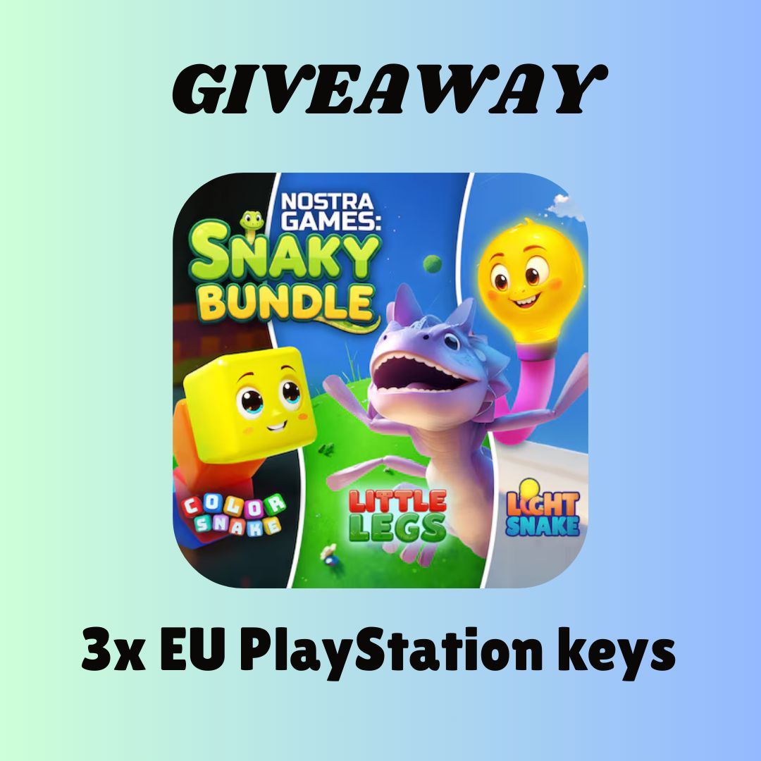 GamingInsights1's tweet photo. ๐ฎ * Snaky Bundle Giveaway!** ๐ฎ
Weโre giving away:
โจ 3x EU PlayStation Keys
How to Enter:
1๏ธโฃ Like this post ๐
2๏ธโฃ Retweet โป๏ธ
3๏ธโฃ Follow:
- @nostra_games_
- @GAMWAREDUTCH
- @GamingInsights1
Winners Announced 12/25/25
#Snaky #Bundle #NostraGames #Platinum #Plat #EU https://t.co/OGJXCbXR3f