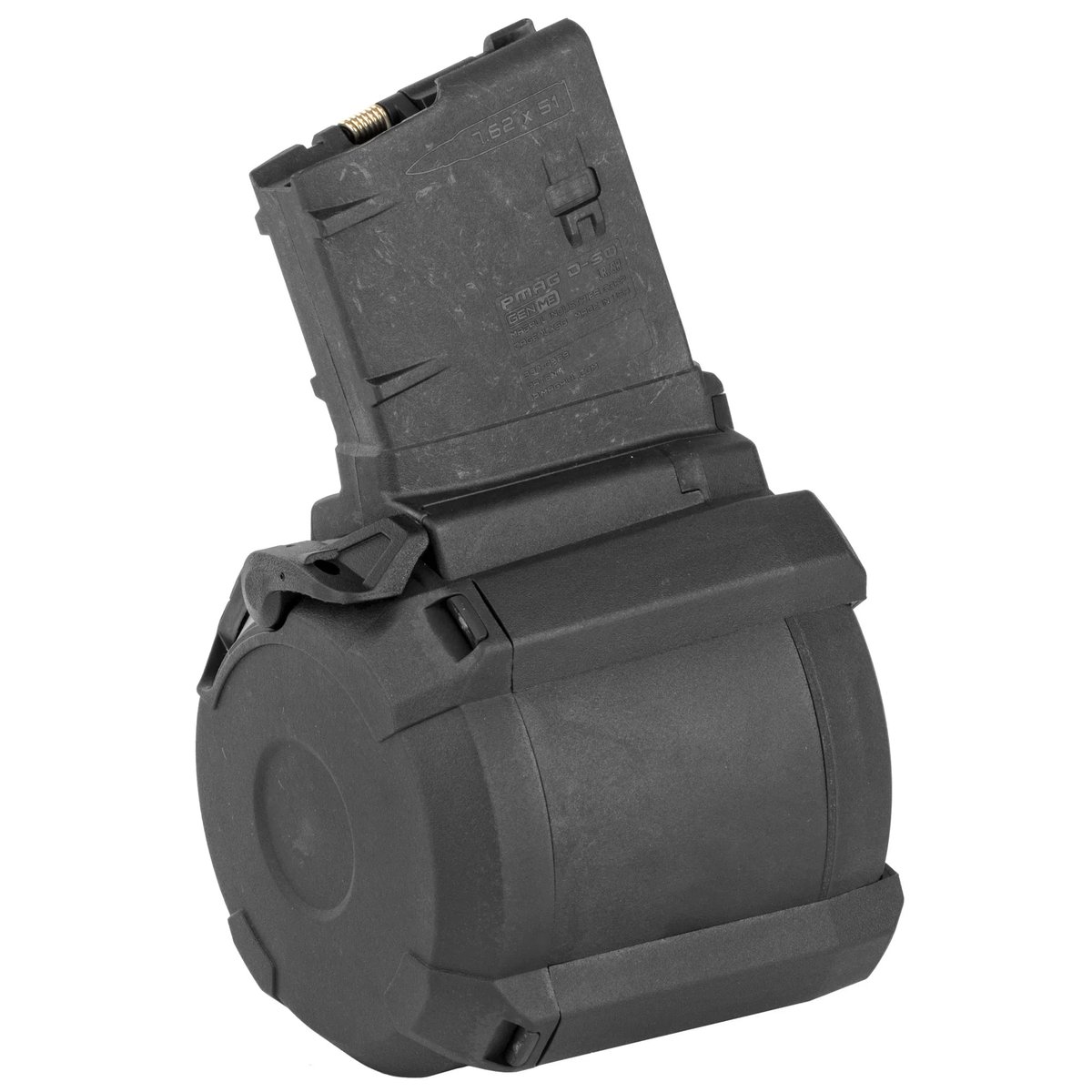 TheRealHoplite's tweet image. Big mag energy! The MAGPUL PMAG D-50 packs 50 rounds of 7.62x51 for $154.95. Say goodbye to reload drama and hello to uninterrupted range time. 💥 #HopliteArmor #RangeReady hoplitearmor.com/products/magpu…
