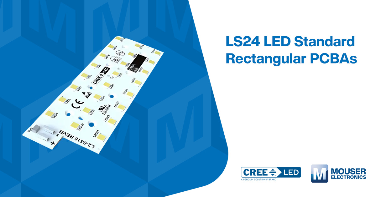 MouserElecEU's tweet image. Choose Cree LS24 LED PCBAs for powerful and reliable #lighting. 

Enjoy vibrant, #consistent illumination and a durable design that is ideal for streetlights, outdoor spaces, and directional indoor lighting 🔗 mou.sr/4q4VJLh