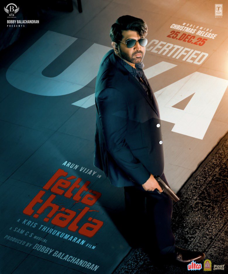 #RettaThala U/A certified 🔥 <a href="/arunvijayno1/">ArunVijay</a> can't wait 😁😉