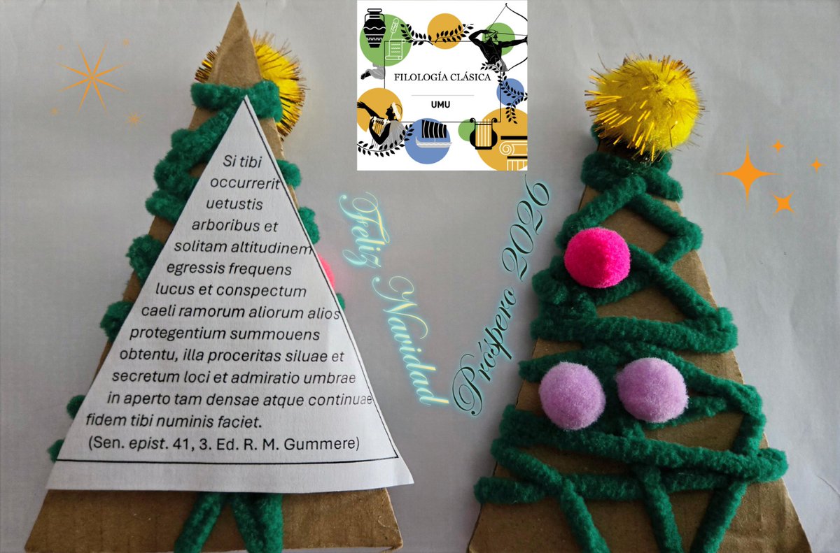 Desde el departamento ds Filología Clásica os deseamos una Feliz Navidad y un feliz 2026, leyendo a nuestros clásicos.