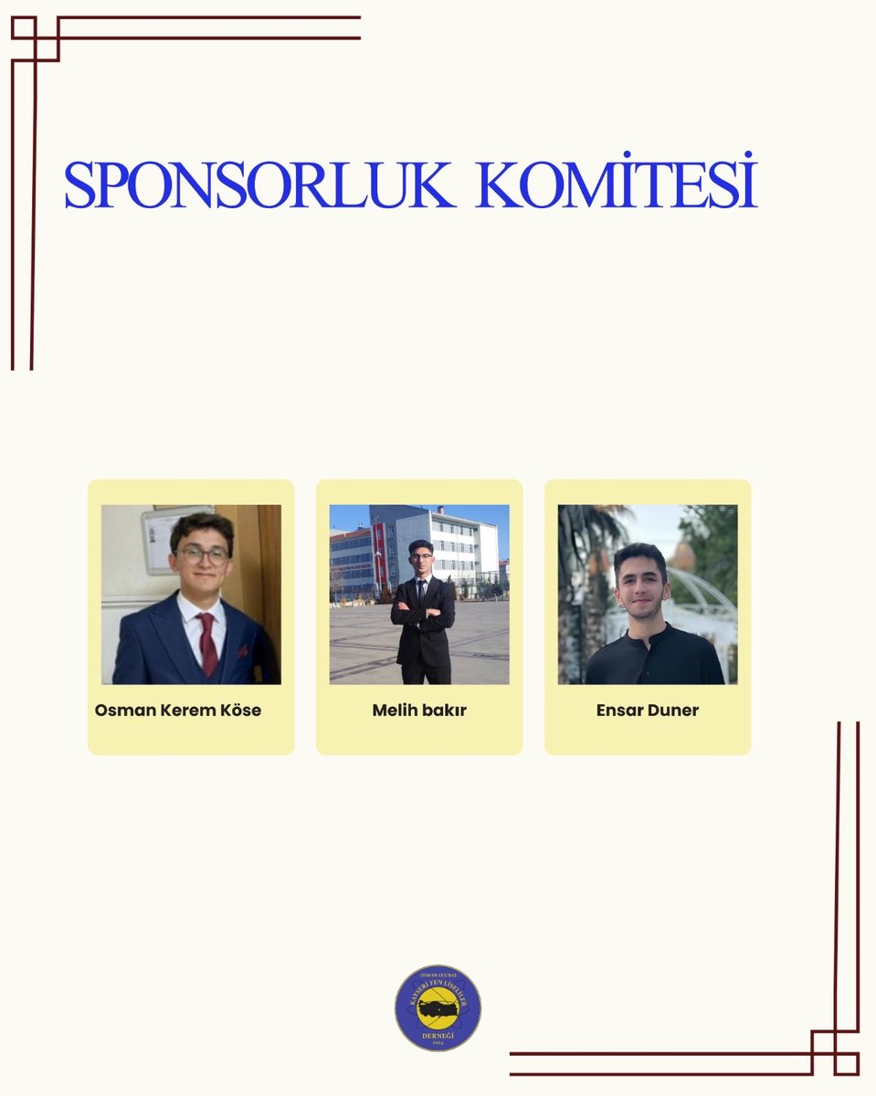 oukfldernek's tweet photo. O.U. Kayseri Fen Lisesi Mezunlar Derneği olarak, faaliyetlerimizi etkin ve verimli bir şekilde yürütmek amacıyla oluşturduğumuz komitelerimizi sizlerle paylaşmaktan memnuniyet duyuyoruz.✨ https://t.co/rGSfSTQAwT