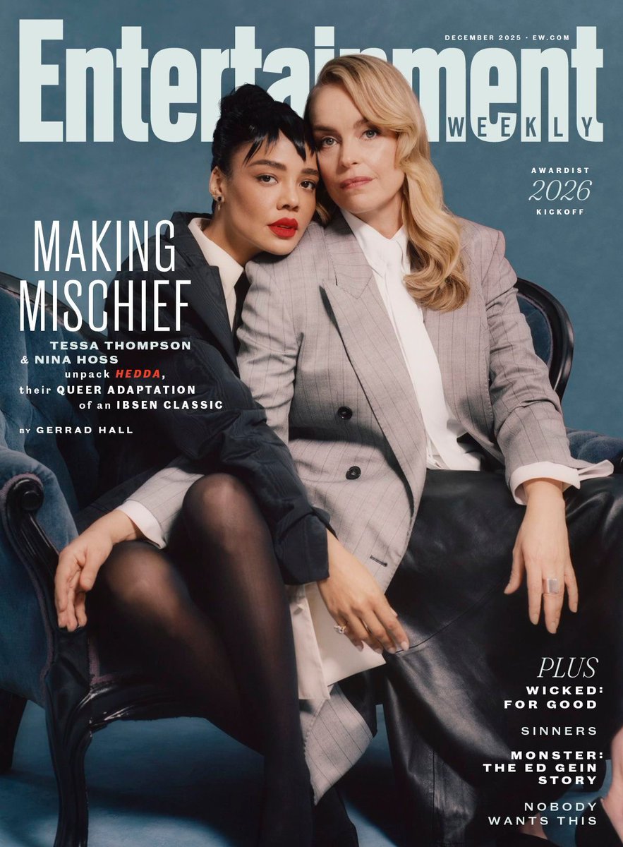 Tessa Thompson e Nina Hoss, estrelas de ‘Hedda’, são capa da Entertainment Weekly.