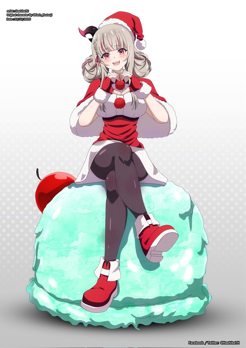 จาก กิจกรรมสุ่มวาด Vtuber ธีม Christmas  2025
#Karinartdesu <a href="/Karin_Tsutsuji/">Karin Tsutsuji🌸🐉 ( 躑躅かりん)</a>