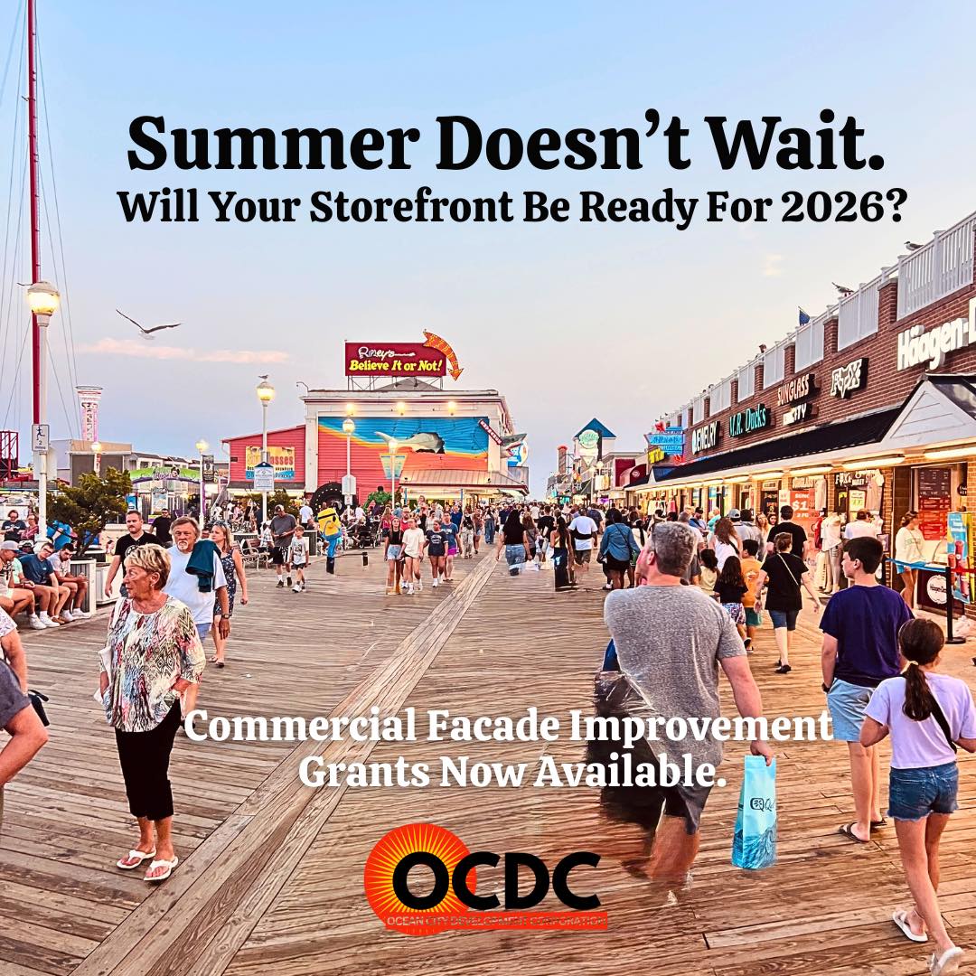 Winter is here, but summer 2026 will be here before we know it! ☀️

Downtown OC businesses between the Inlet &amp; 17th St can apply for OCDC’s Commercial Façade Grant Program to refresh and restore storefronts before next season.

Details: bit.ly/4ak8eh9