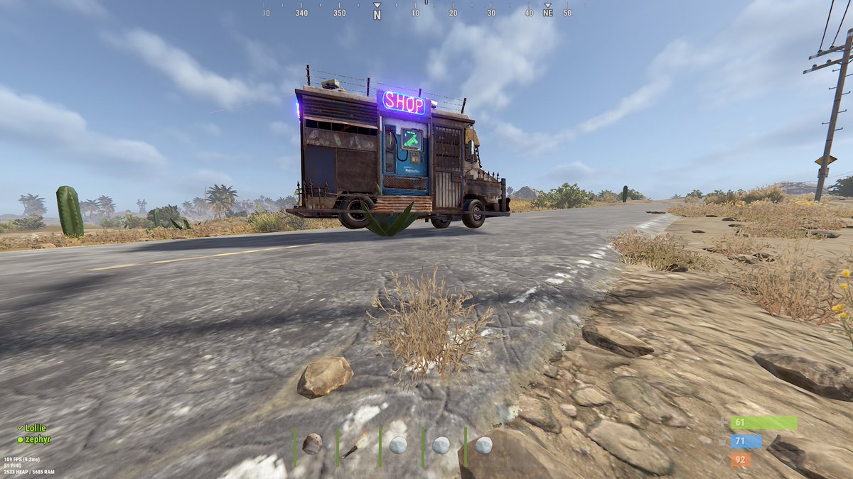 wendifur's tweet image. There are a few things wrong in this picture @playrust 🤔