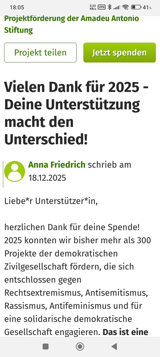 Hat diese Stiftung,die unter anderem vom Staat mit Steuergeldern unterstützt wird und sagt sie will die demokratische Zivilgesellschaft fördern und gegen Antifeminismus vorgehen,auch nur ein einziges Projekt für deutsche Frauen,die von Migranten vergewaltigt worden sind!?