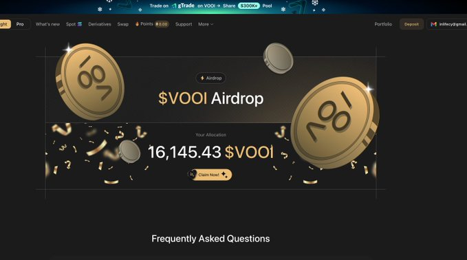 ethos_leo's tweet photo. 🚀 $VOOI Genesis Boost 💎
Airdrop Pool: 25M VOOI 🟢
Secure your rewards ↓
👉 https://t.co/FDU5Nl9hkJ
Wallets connected first win 🔥
Claims are active
CA: 0x876cecb73c9ed1b1526f8e35c6a5a51a31bcf341
#VOOI https://t.co/WU6jgtm99O