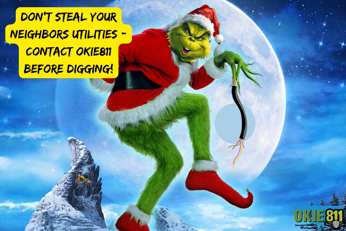 Damaging underground lines can cut off essential utilities for your entire neighborhood. 

Protect yourself and your community by contacting OKIE811 before you dig and use safe excavation practices.

Dig smart. Dig safe.