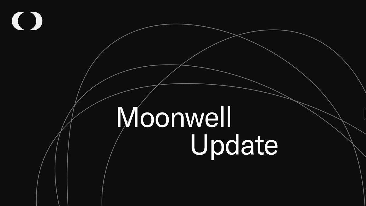 Highlights from last week on Moonwell: 🌕

• Moonwell miniapp live in <a href="/baseapp/">Base App</a>
• Ethereum accounts on <a href="/mamo/">Mamo</a>
• ATH for WELL bought using protocol revenue in November
• <a href="/LukeYoungblood/">LukeYoungblood.eth 🛡️</a> on <a href="/therollupco/">The Rollup</a> ahead of the Coinbase System Update
• 120K+ WELL holders and climbing