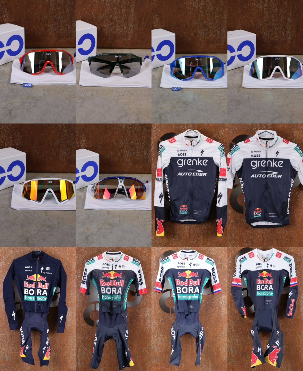 lucxsronald's tweet photo. Added the second part of the Red Bull Bora Hansgrohe items for sale after the season. 🤩

Now you can use code: LUCASCYCLING15%

With this code my followers only receive 15% off all items from the BORA – hansgrohe collection, including K.O.O. cycling glasses, directly in our online shop.

Free shipping on orders over €100 which will be valid until December 24th for all EU countries. And with every order, you receive a free Lidl-Trek musette,

Shop now & view all items: https://t.co/thSYBCkA0T